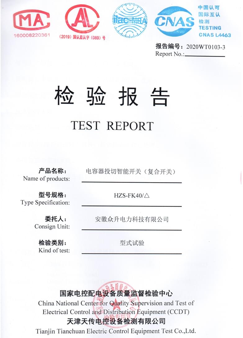 復(fù)合開關(guān)檢驗報告--大圖